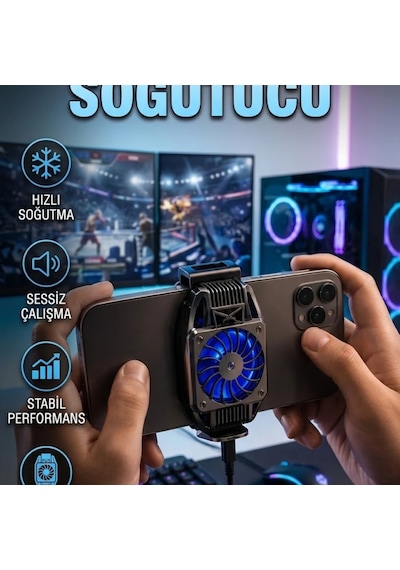 Telefon Soğutucu Fan Kompakt Aktif Soğutma Sistemi