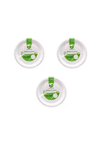 Roll-up Nature Ekolojik Karton Kağıt Tek Kullanımlık Tabak - 26 Cm. - 50 Adetlik 3 Paket Diğer