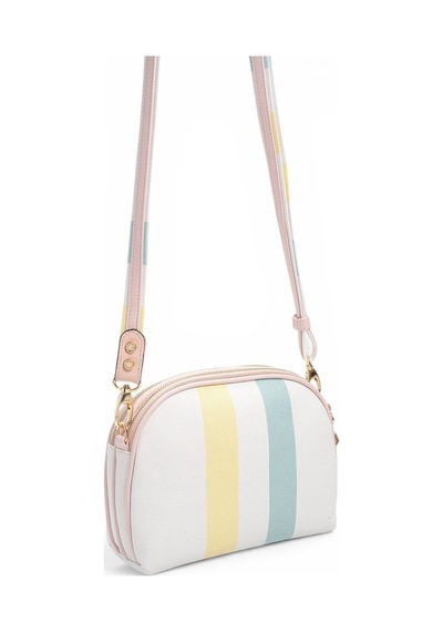 Silver & Polo Silver Polo Lila - Pembe Ekose Kadın Çapraz Çanta Sp765