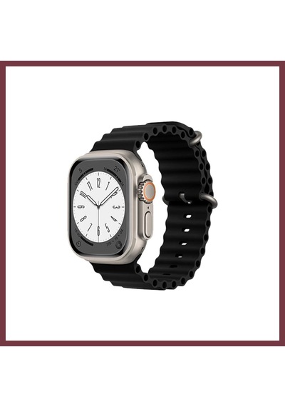 Storeşahin Apple Watch 38mm Uyumlu Ocean Kordon - Siyah Shn0720