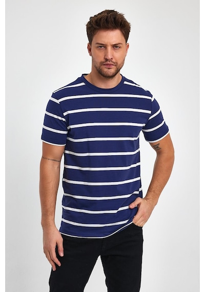 Alexander Gardi Alexandergardı Çizgili Regular Fit T-shirt E23-00148 001