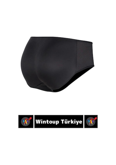 Wintoup Özel Üretim Kaymaz İç Göstermez Push Up Popo Kaldırıcı Şekillendirici Dolgulu Korse Siyah