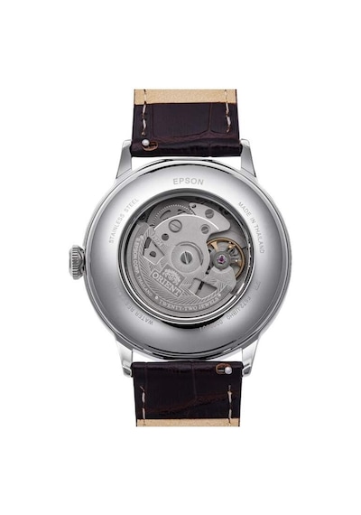 Orient Ra-ac0023e30b Otomatik Deri Kahverengi Yeşil Kadran 41 Mm Erkek Kol Saati Gri