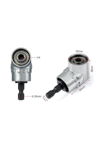 5297 1/4'' Bits Uç ve Köşe Vidalama Adaptörü Seti - 12 Parça