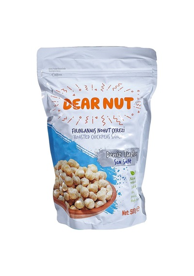 Dear Nut Nohut Çerezi 500 G Deniz Tuzlu - Sağlıklı Atıştırmalık 2'li Ekonomik Paket - 2 Adet Tarı