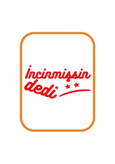 Incinmişsin Dedi Oto Sticker 20x10 Cm Kırmızı