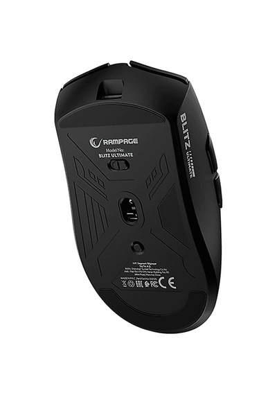 Rampage Blitz Ultimate 8k Bt+wired+2.4g Kablosuz Paw3950 Nordic 52840 Mcu Gaming Oyuncu Mouse Siyah