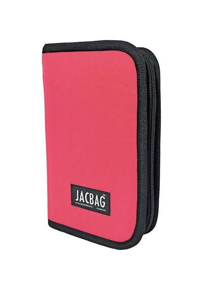 Jacbag Cover -sert Kapaklı Lastikli Kalem Kutusu Cover-mercan renkli