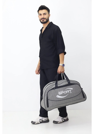 Probag Kabin Boy Hostes Tipi Spor Valiz Seyahat Tatil El Ve Omuz Askılı Günlük Kullanım Ve Kıyafet Çantası Gri