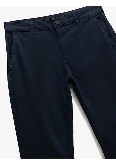 Koton Pamuklu Düğmeli Chino Cep Detaylı Slim Fit Pantolon Lacivert 5sam40099hw Lacivert Koton Pamuklu Düğmeli Chino Cep Detaylı Slim Fit Pantolon Lacivert 5sam40099hw Lacivert
