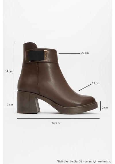 Luvishoes Luvi Shoes Rashe Kahverengi Tokalı Kadın Kalın Topuklu Bot kahverengi Luvishoes Luvi Shoes Rashe Kahverengi Tokalı Kadın Kalın Topuklu Bot kahverengi