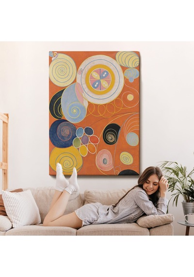 Miyrem^ Canvas Serie Hilma Af Klint - Gençlik Tablosu-7314