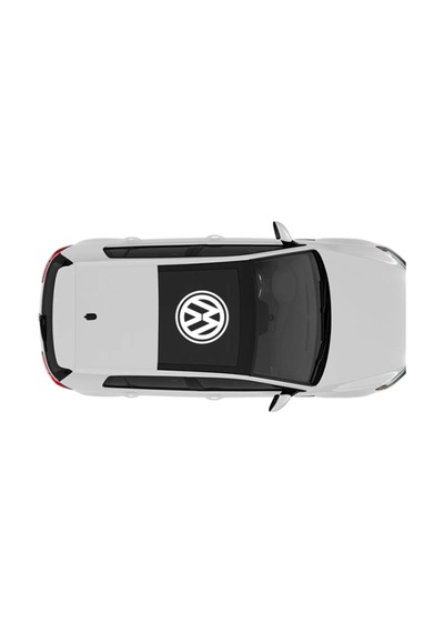 Vw - Volkswagen Sunroof Logo Oto Çıkartması, Araba Sticker