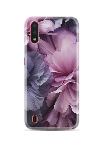 Samsung Galaxy Uyumlu A01 Kılıf Boutique Baskılı Resimli Çiçek Mor Pcode -028