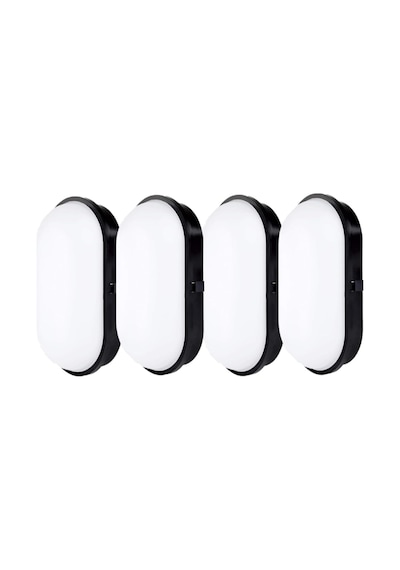 Su Geçirmez 20w Siyah Kasa Beyaz Işık 6400k Bahçe Teras Banyo İç Dış Mekan Led Işık 2000lm 1 A 1 Adet