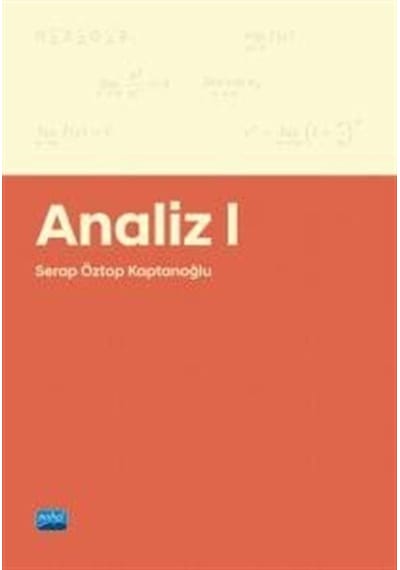 Analiz  - 1  - Serap Öztop Kaptanoğlu  - Nobel Akademik Yayıncılık