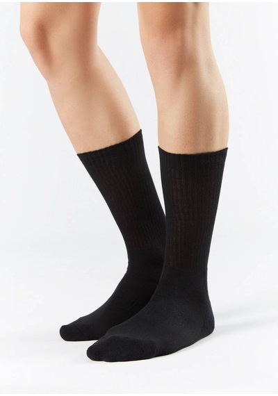 Gümüş Unisex Soket Çorap 3lü Siyah
