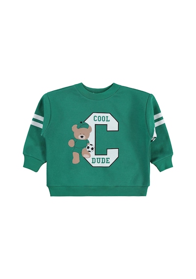 Civil Boys Cool Dude Baskı/nakışlı 2-5 Yaş Sweatshirt - Yeşil Benetton