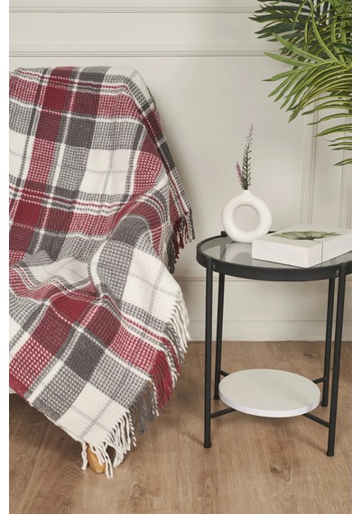 Cozy Skoç Desenli Püsküllü Pamuklu Tv Battaniyesi 130x170 Cm Tek Kişilik Koltuk Şalı Diz Battaniyesi Dekoratif Battaniye Kırmızı Kırmızı Cozy Skoç Desenli Püsküllü Pamuklu Tv Battaniyesi 130x170 Cm Tek Kişilik Koltuk Şalı Diz Battaniyesi Dekoratif Battaniye Kırmızı Kırmızı