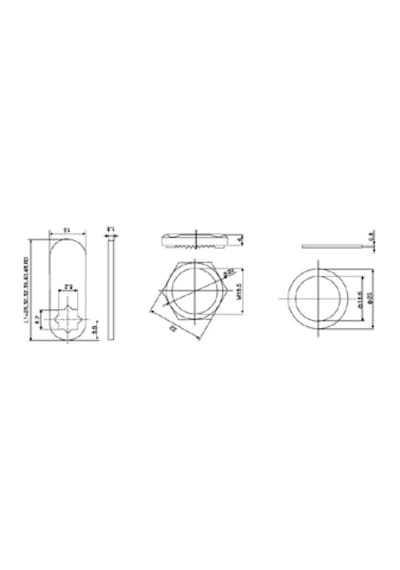 Canex Mandallı Çekmece Kilidi 25 Mm / Nikel