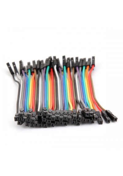 10cm 40 Pin Dişi Dişi Dupont Kablo Breadboard Jumper