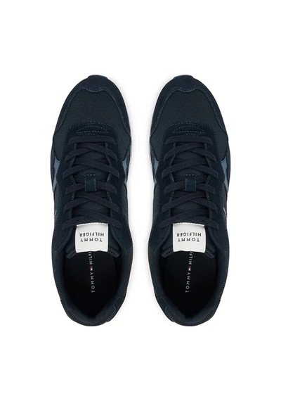 Tommy Hilfiger Fm0fm05679 Runner Icon Mix Erkek Günlük Ayakkabı Mavi