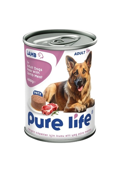Pure Life Pate Kuzu Etli Yetişkin Köpek Konserve Maması 400 Gr