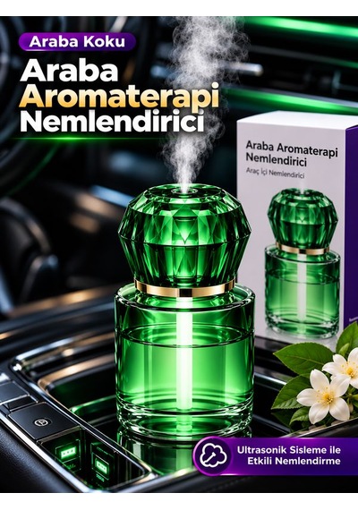 120ml Ultrasonik Aroma Difüzör 200mah Şarjlı Araç İçi Hava Nemlendirici Sessiz Oda Kokusu