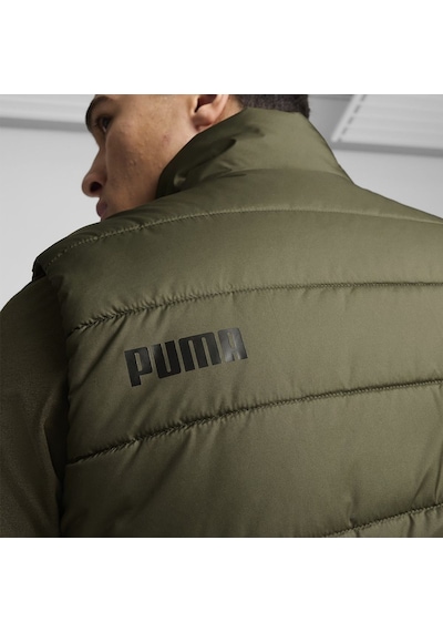 Puma Essential Padded Erkek Haki Dik Yaka Yelek Haki