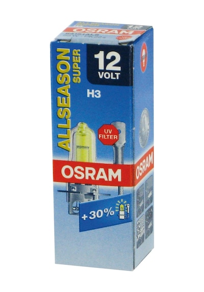 Ampul Allseason Super H3 12v 4 Mevsim,%30'a Kadar Fazla Işık 64151als