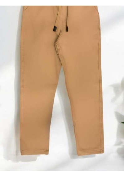 Carinos Erkek Çocuk İnce Şardonlu Pantolon-14690 Camel