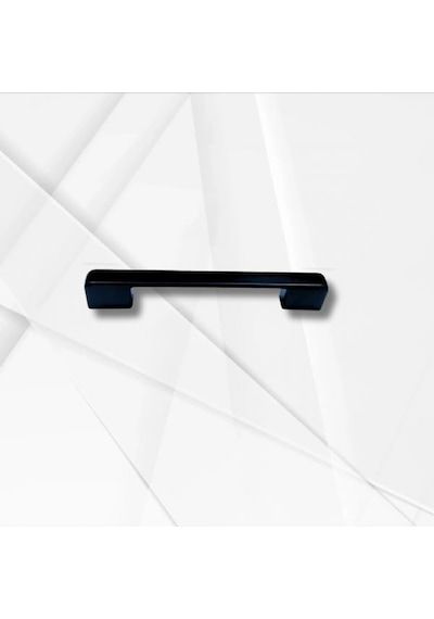 Marelli Nero Black Siyah 128 Mm Mobilya Dolap Kulbu