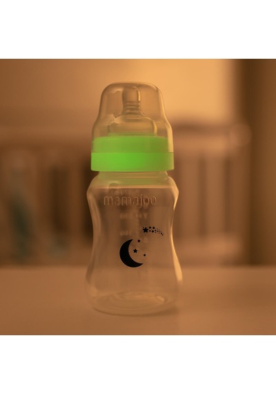Mamajoo Gece & Gündüz Biberonu 270 ml & Saklama Kutulu İkili Emzik - Pearl