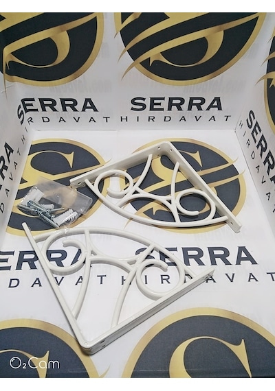 Serrahırdavat Plastik Raf Altı Ferforje (Siyah-Beyaz)