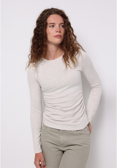 Colin's Colins Slim Fit Yuvarlak Yaka Düz Kadın Ekru Tişört Cl1077097 Q1.v2 Ecm Ecru Melange Colin's Colins Slim Fit Yuvarlak Yaka Düz Kadın Ekru Tişört Cl1077097 Q1.v2 Ecm Ecru Melange