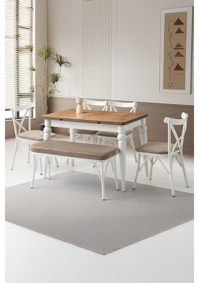 Yanlardan Açılır Yakamoz Dişbudak Masa Topkapı Ayak 4 Ad Çapraz Sandalye 1 Ad Çapraz Bench Sandalye Yanlardan Açılır Yakamoz Dişbudak Masa Topkapı Ayak 4 Ad Çapraz Sandalye 1 Ad Çapraz Bench Sandalye