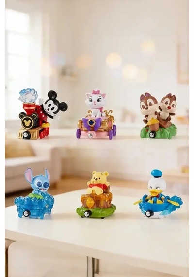 Mınıso Disney Lisanslı Manyetik Tur Treni Blind Box Koleksiyonluk Sürpriz Figür