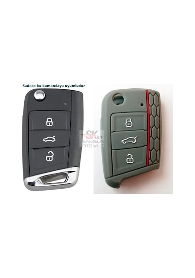 Volkswagen Skoda Uyumlu Seat Uyumlu Mqb 2013 Silikon Anahtar Kumanda Kılıfı