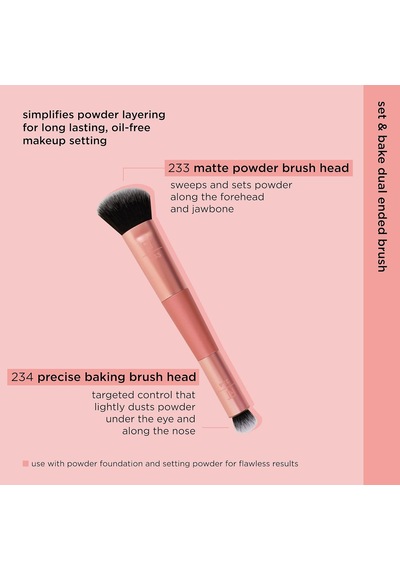 Cover & Conceal Çift Uçlu Makyaj Fırçası, Kusursuz Fondöten Kapsamı, Lekeleri Ve Kusurları Pürüzsüzleştiren Ve Kaplayan 2'si 1 Arada Fırça, Karıştırma Ve Parlatma Fırçası, 1 Adet