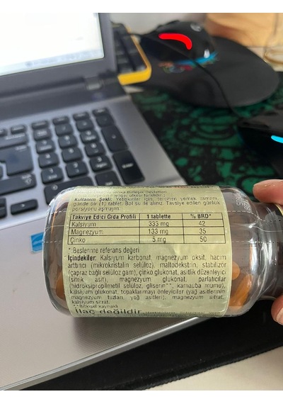 Kalsiyum Magnezyum + Çinko 100 Tablet