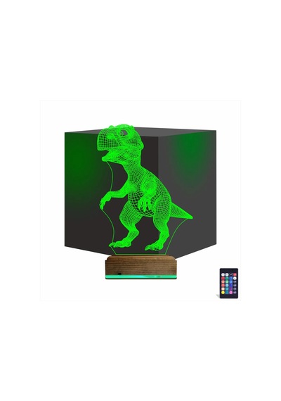 Luvivia Dinozor 3d Lamba - Masa Gece Lambası Şeffaf