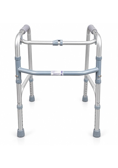 Katlanabilir Walker Yürüteç Ayarlanabilir Yükseklik 73-87 Cm Alüminyum Gövde 180 Kg Taşıma Kapasitesi