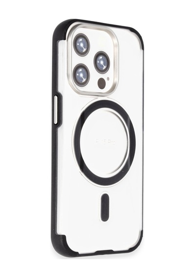 Joko Apple iPhone Uyumlu  15 Pro Uyumlu Hilton Magsafe Kapak - Siyah