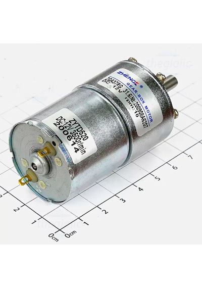 Zga37rg 12v 37mm 10rpm Redüktörlü Dc Motor Metal Dişli Yüksek Tork Kuvvet Robot Oyuncak Rc