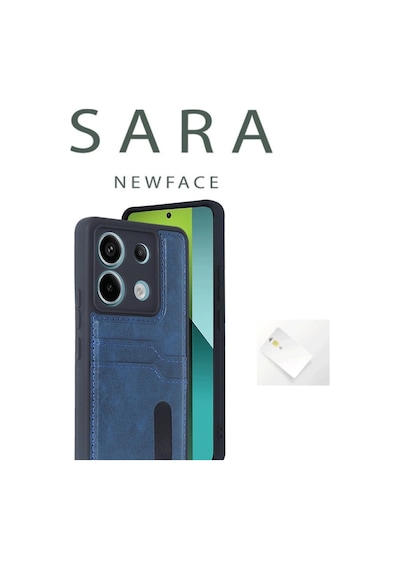 Xiaomi Redmi Note 13 Pro 5g Kılıf Sara Kartvizitli Deri Kılıf - Koyu Yeşil 0.2M-Çok Renkli