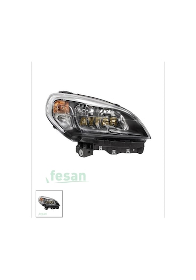 Fiat Doblo 2015 Sağ Motorlu Krom Çerçeveli Far