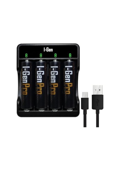 G429 4'lü Pil Şarj Aleti + 4 Adet Aa Pro 2950 Mah Şarjlı Kalem Pilli Set