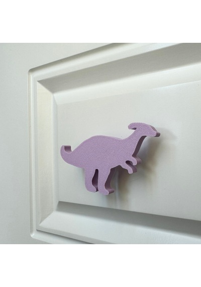 Pomerol Mor Dino2 Dolap Kulpu - Çocuk Odası, Mutfak Ve Banyo İçin Modern, Sevimli Ve Dayanıklı Mobilya Kulp