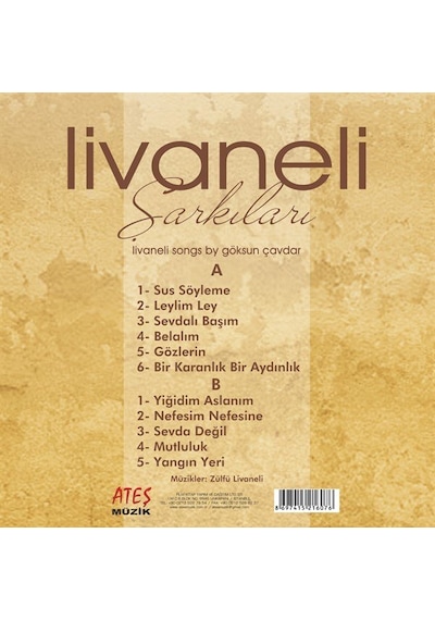 Göksun Çavdar - Livaneli Şarkıları (Plak)