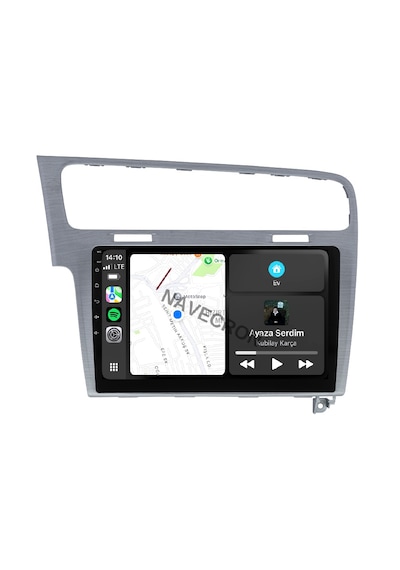 Volkswagen Golf 7 12-20 10" Gri Uyumlu Androıd Multimedya Gerçek 2/32 Kablosuz Carplay Geri Görüş Kmr 10"